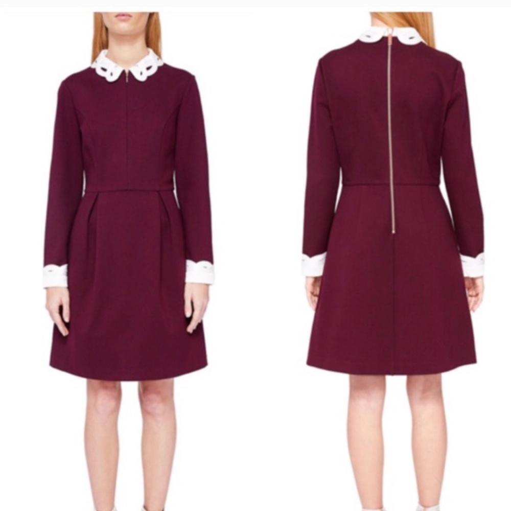 Adorable Burgundy, Ted Baker dress